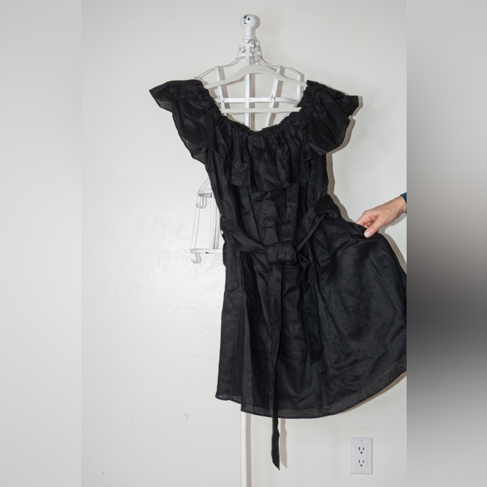 Banana Republic Linen Meridian dress - Black dress- Size Med- Brand New w/ tags - Picture 2 of 2